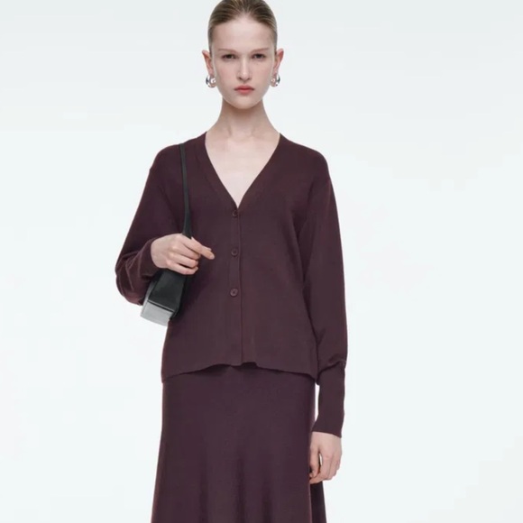 COS Waisted Wool Cardigan - Picture 8 of 9